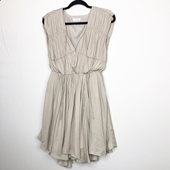 WILLOW Jane Taupe pleated mini dress - Picture 11 of 11